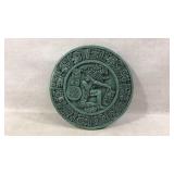 Replica Mayan ball court marker