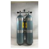 Faber High-Pressure Steel Scuba Tanks coupled