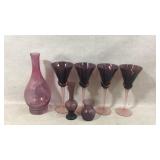 Purple glassware