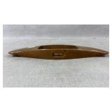 Antique wood spinning shuttle loom hand carved