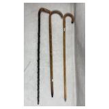 Collection of 3 canes