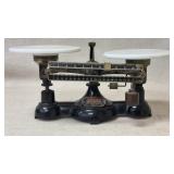 Vintage Cast Iron Ohaus Double Beam Balance Scale