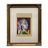 PABLO PICASSO (AFTER) MIXED MEDIA ON PAPER