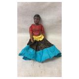 Handmade Doll With Multicolor Layered Skirt