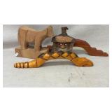 Hand-carved Calf, Hand-carved "Tree Spirit",