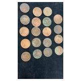 About 15 Indian Head Pennies