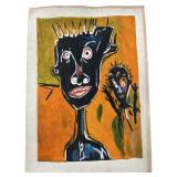 Jean-Michel Basquiat Attributed Mixed media on