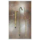 Set of 3 Vtg walking canes