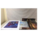 Three Art Prints, Various Styles and Themes