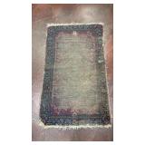 vintage hand-knotted Persian Kashan rug