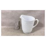 Milk glass pitcher and more