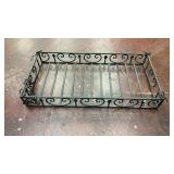 Hanging metal pot rack