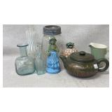1900ï¿½s Glass, Yixing Clay Teapot,