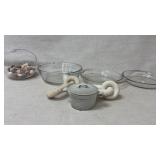 Glass Pie Pans, Decorative Bowl with Colorful