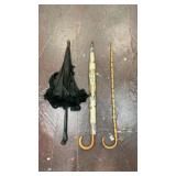 Vtg cane and umbrellas