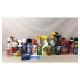 Cleaning supplies some are used some are new