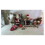 Assortment of Christmas decorations