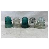 Vintage Glass Telephone Insulators