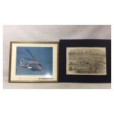 Framed UH-2A Seasprite Print and Naval Expedition