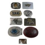 (9) Assorted Southwest Style Belt Buckles