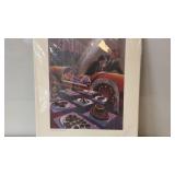 Print titled "Death by Chocolate" signed by