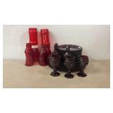 Vintage Avon 1876 Cape Cod Ruby Red Glassware