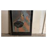 framed "La Negra" poster by Amado Maurilio Peï¿½a