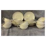 Vintage Triomphe Tea Cups and Saucers with "Leaf