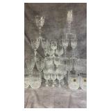 Cristal dï¿½Arques Glassware set, Champagne, Wine,