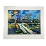 WILLIAM TOLLIVER 'KETCHIN FISH' SERIGRAPH