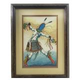 BAJE WHITETHORN WATERCOLOR KACHINA PAINTING