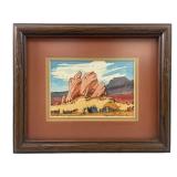 BAJE WHITETHORN WATERCOLOR LANDSCAPE