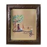 RICHARD TALIWOOD NAVAJO WATERCOLOR ON PAPER