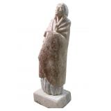 MICHAEL CHEE ALABASTER NAVAJO SCULPTURE