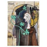 AFTER PABLO PICASSO MIXED MEDIA ON PAPER