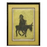 IRVING AMEN 'SANCHO PANZA #2' ETCHING