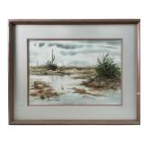 ELAINE SHEARER "RENEWAL"WATERCOLOR ON PAPER