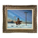 JOHNNY YAZZIE 'LISTENING TO TALKING WIRE'