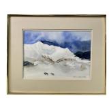 ELGIN BRADFORD 'AFTER THE BLIZZARD'  WATERCOLOR