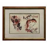 MARC CHAGALL "LITHOGRAPHE III" LITHOGRAPH
