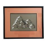 RAY C. DAVIS "MUD HEAD KACHINA" WATERCOLOR