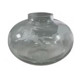 PERRY COYLE " BUFFALO HUNT" ART GLASS VASE