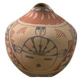 J.F. CHINANA JEMEZ POLYCHROME POTTERY JAR