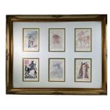 SET OF 6 SALVADOR DALI DIVINE COMEDY LITHOGRAPHS