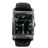 Emporio Armani AR0206 classic rectangular watch