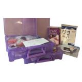 2 Plastic Containers with Sewing and Quilting