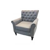 Contemporary Upholstered Nailhead Trim Tufted