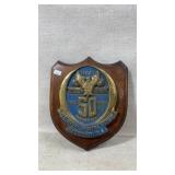 Vintage navy dental clinic wall plaque