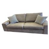 Upholstered Grey IKEA 2 Cushion Sofa