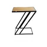 Side Table Featuring Wooden Top